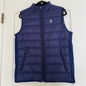 Straight Down Navy Puffer Vest ACC (Arizona Country Club)